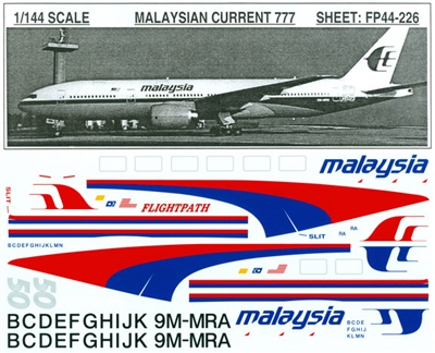 1:144 Malaysian Airlines Boeing 777-200