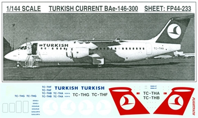 1:144 Turkish Airlines Bae 146-200/-300