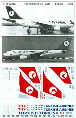 1:144 Turkish Airlines Airbus A.310-200 / -300