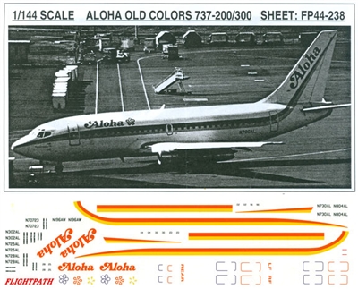 1:144 Aloha Boeing 737-200 / -300