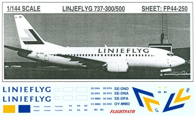 1:144 Linjeflyg Boeing 737-300 / -500