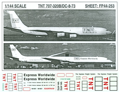 1:144 TNT Boeing 707-320C, Douglas DC-8-73