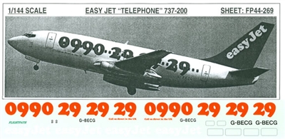 1:144 EasyJet 'Telephone' Boeing 737-200