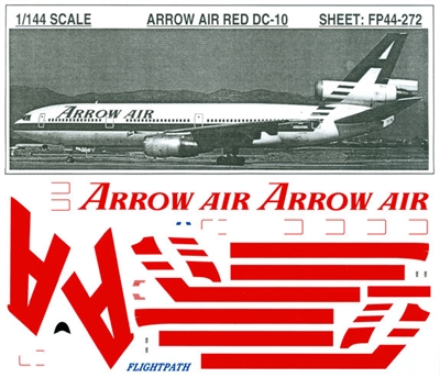1:144 Arrow Air (Red stripes) McDD DC-10