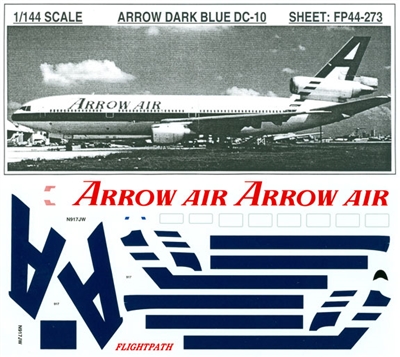 1:144 Arrow Air (Dark Blue stripes) McDD DC-10