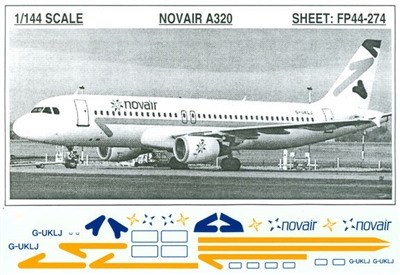 1:144 Novair Sweden Airbus A.320