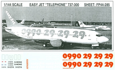 1:144 EasyJet 'Telephone' Boeing 737-300