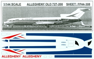 1:144 Allegheny Airlines Boeing 727-200