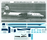 1:144 British Midland Fokker F.27 Friendship 200