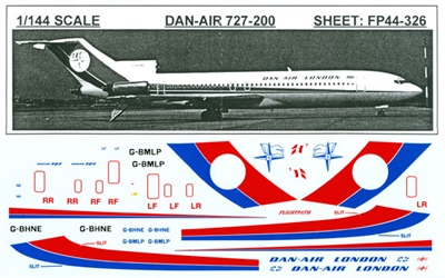 1:144 Dan Air London Boeing 727-200