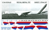 1:144 Royal Nepal Airlines Boeing 757-200