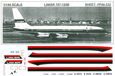 1:144 Laker Airlines Boeing 707-138/338B