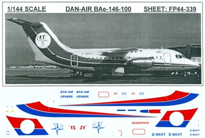 1:144 Dan Air London Bae 146-100