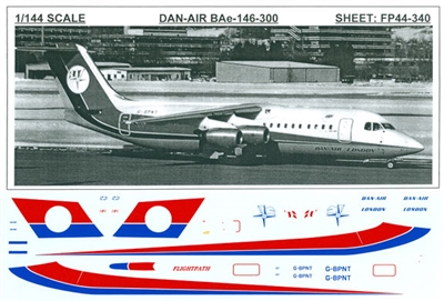 1:144 Dan Air London Bae 146-300