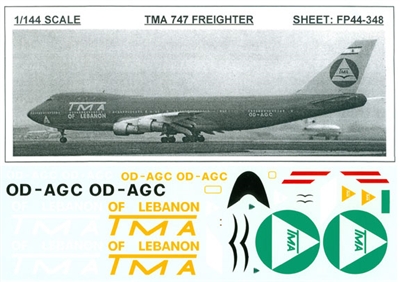 1:144 TMA Lebanon Boeing 747-100F