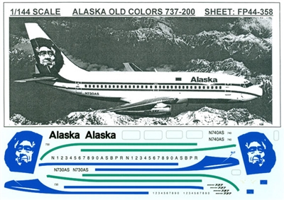 1:144 Alaska o/c Boeing 737-200C