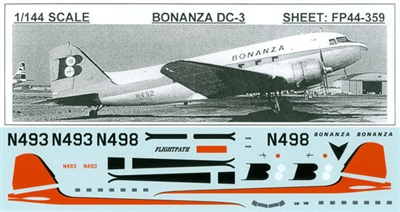 1:144 Bonanza Douglas DC-3