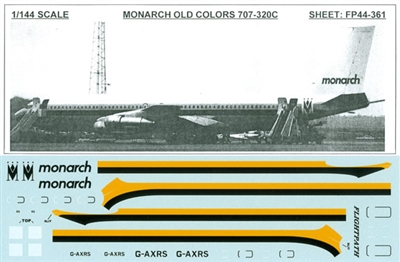 1:144 Monarch Boeing 707-320C