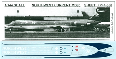1:144 Northwest Airlines McDD MD-80