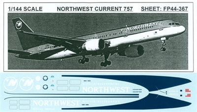 1:144 Northwest Airlines Boeing 757-200