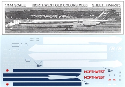 1:144 Northwest Airlines McDD MD80