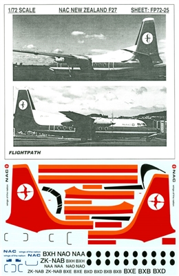 1:72 NAC (New Zealand) Fokker F.27 Friendship
