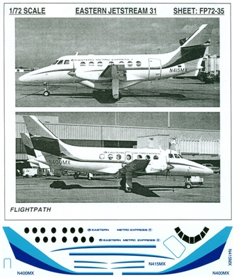 1:72 Eastern Express Bae Jetstream 31