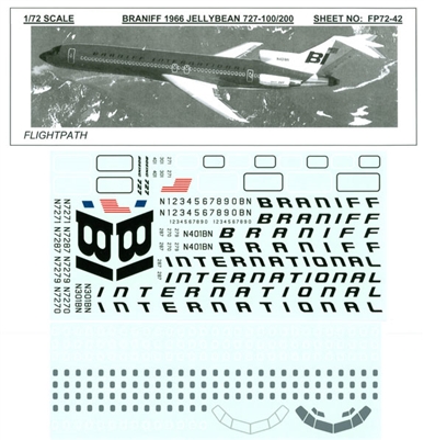 1:72 Braniff International 'Jellybean' Boeing 727-200