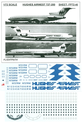 1:72 Hughes Airwest Boeing 727-200