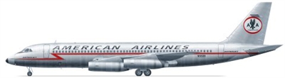 1:144 Convair 990, American Airlines