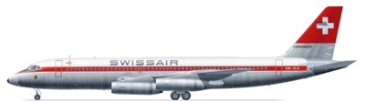 1:144 Convair 990, Swissair