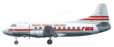 1:144 Martin 404, Trans World Airlines
