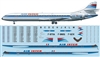 1:144 Se.210 Caravelle 12, Air Inter (1980's cs)