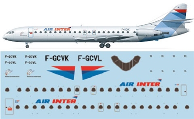 1:144 Se.210 Caravelle 12, Air Inter (1990's cs)