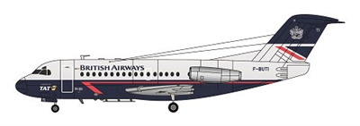 1:144 Fokker F.28 Fellowship 1000, British Airways / TAT
