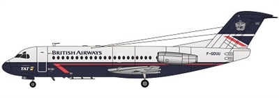 1:144 Fokker F.28 Fellowship 4000, British Airways / TAT