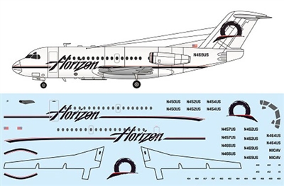 1:144 Fokker F.28 Fellowship 1000, Horizon Airlines