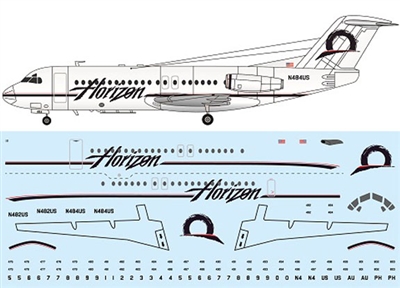 1:144 Fokker F.28 Fellowship 4000, Horizon Airlines