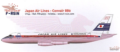 1:144 Convair 880, Japan Airlines