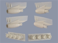 1:144 PW JT4A Engines (4), DC-8-20, -30