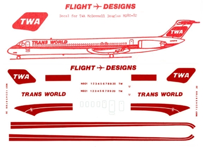 1:144 Trans World Airlines McDD MD-80