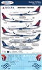 1:144 Delta Airlines & Delta Skyteam Boeing 737NG (-700 / -800 / -900)