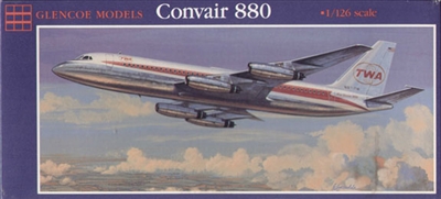 1:126 Convair 880, TWA & Swissair