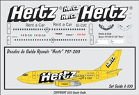 1:100 Ryanair 'Hertz Rent A Car' Boeing 737-200