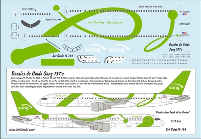 1:144 Song (green cs) Boeing 757-200
