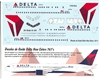 1:144 Delta Airlines (2007 cs) Boeing 767's