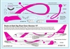 1:144 Song 'Breast Cancer Awareness' Boeing 757-200