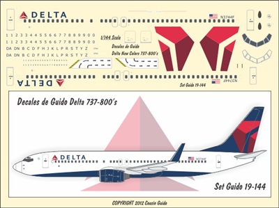 1:144 Delta Airlines (2007 cs) Boeing 737-800(W)