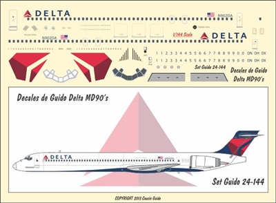 1:144 Delta Airlines (2007 cs) McDD MD-90