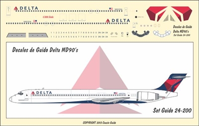 1:200 Delta Airlines (2007 cs) McDD MD-90